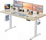 HUANUO – HUANUO Höhenverstellbarer Schreibtisch 160x80cm mit Ganze Ti