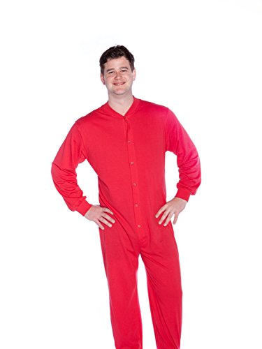 Red Union Suit Men & Women Onesie Pajamas With Funny Butt Flap Wasn't Me Skunk (Xx-Large) #TOP7