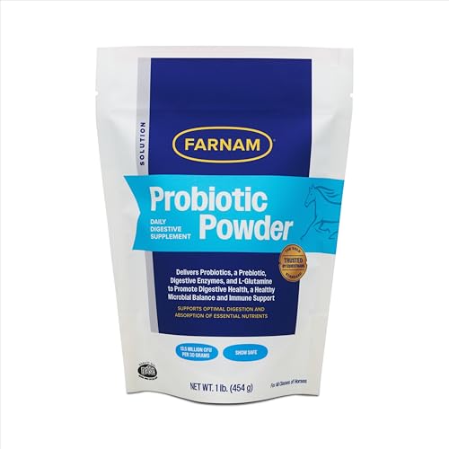 Farnam Probiotic Powder for Horses, Daily Digestive and Immune Health Supplement Helps Maintain a Healthy Microbial Balance for Optimal Digestion