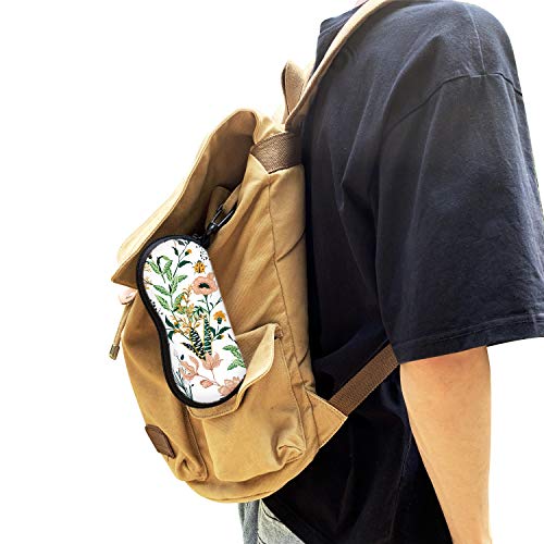 Image of Sunglasses Soft Case with Carabiner Ultra Light Neoprene Zipper Glasses Case