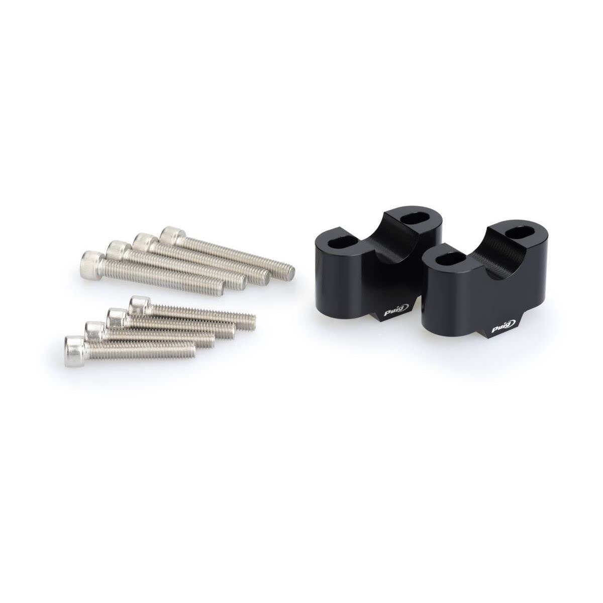 Puig Black 3672N - 20Mm Handlebar Risers For 22Mm Bars For Honda Cb750 Hornet 2023-2025