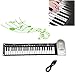 Roll Up Piano,49 Keys Electric Piano Keyboard,Portable Keyboard Piano,Keyboard Piano for Beginners(Silver)