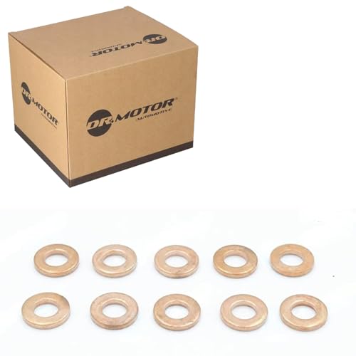 DR.MOTOR AUTOMOTIVE Dichtungssatz Einspritzdüse DRMP30 3mm Kupfer 7,3mm