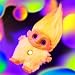 Imagen de Happy Haul Good Luck Trolls Clip Sorpresa de Peluche Vinilo para Colgar