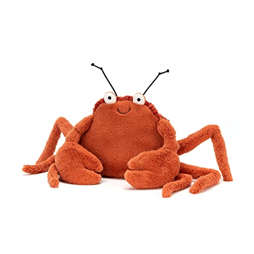 Jellycat Crispin Crab Stuffed Animal, Medium 8 inches - Ocean & Sea Plush Toy - Classic Children's Gift - Image 6