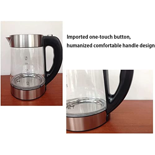 Tetera eléctrica de vidrio transparente 1.8 L miniatura 4