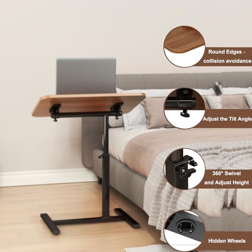 Plateau inclinable pour ordinateur portable et table de lit mobile