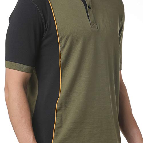 Image of CAHOOT Men Green Solid Casual T-Shirt
