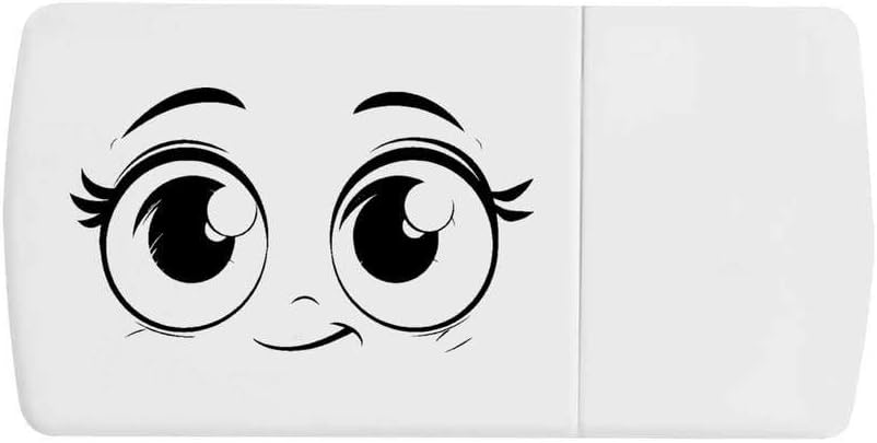 ‘Cute Big Eyes ‘ Pill Box with Tablet Splitter (PI00030468)