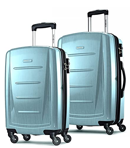 Image of Samsonite Winfield 2 2-Piece Set (Carry-on /Large) Hardside Expandable Luggage with Spinner Wheels (Ice Blue, 2-Piece Set (20 /28))