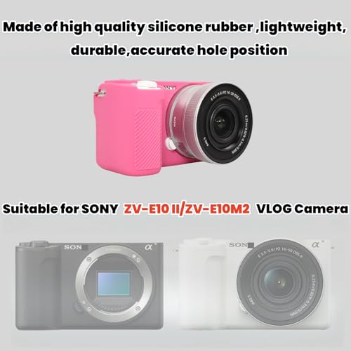 Funda Silicona para Cámara Sony ZV-E10 II Color Melocotón miniatura 2