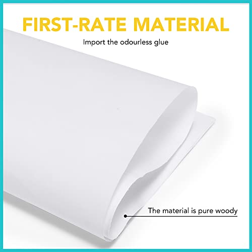 GSSUSA 16x6x12 Inches Large Paper Bags with Handles, 100Pc White Paper Gift Bags, 100% Recyclable Shopping Bags Kraft Paper Bags for Small Business, Party Favor Bags, Craft Bags for Boutique