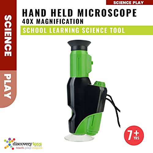 Discovery Toys Explore It! Hand Held 40X Magnification Led Toy Microscope For Kids, Stem & Educational Toy, Interactive Learning, Portable, Ages 8+ #TOP4