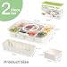 Luxear Snackbox mit 14 Fächern, 2 Set Snackteller mit Deckel und Griff, Wiederverwendbare Snackschale Kinder, Snackdose Organizer für Snacks Nüsse Obst Gewürze, für Party Picknick, Spülmaschinenfest