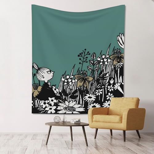 ファブリック装飾用品 ムーミン 部屋飾り 寝室の装飾 遮光 目隠し 玄関 浴室 掛け物 窓カーテン 新居祝い 贈り物 個性ギフト 布 ポスター