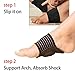 Arch Support Pad Orthotic Shoe Insert for Flat Foot Pain, Plantar Fasciitis, PTTD, Arch Flatfoot Orthotics Massage Pad Insoles Foot Sleeves