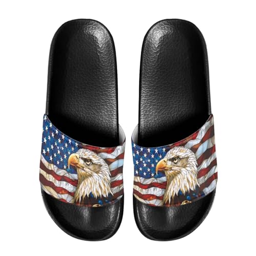 Image of Footwear for Mens Open Toe Athletic Sandals Anti-Slip Sole Slide Sandals Pillow House Flat Shoes Comfortable Slip On Slippers for Indoor & Outdoor