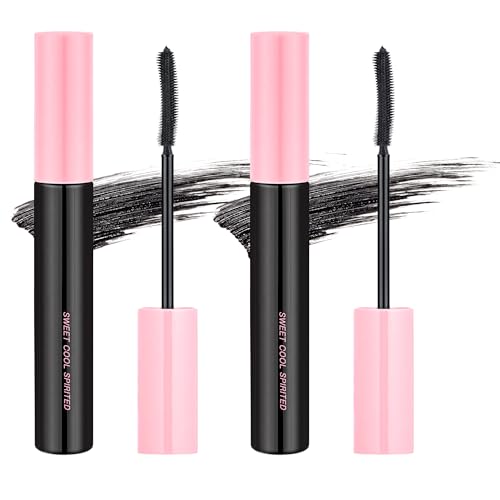 Waterproof Mascara, Lightweight Quick-Dry Formula, Long Curling, for Fine Short Lashes (Size: 0.2 Fl Oz (Pack of 2) | Color: black)