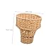 AUTSUPPL Elegant Imitation Rattan Flower Basket for Weddings and Home Decor Unique Faux Wicker Bouquet Holder for Valentine Day Candy Storage Container Heartfelt Present for All Occasions