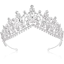 Kamirola - Queen Crown and Tiara Princess Crown for Women Crystal Headbands for Bridal, Wedding Gothic Halloween Costumes for Women Prom Christmas Halloween Birthday Prom Pageant PartyTR23