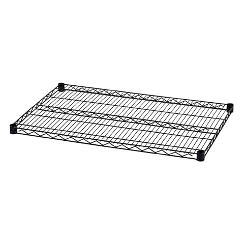 Alera ALESW583624BL Industrial Wire Shelving 36 in. x 24 in. Extra Wire Shelves - Black (2-Piece/Carton) Cover