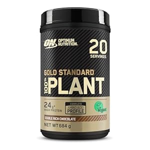 Optimum Nutrition Gold Standard 100% Plant Based Protein Powder for Men and Women, Vegan Protein Shake Powder, Post Workout or anytime throughout the day, Chocolate Flavour, 20 Servings, 684g
