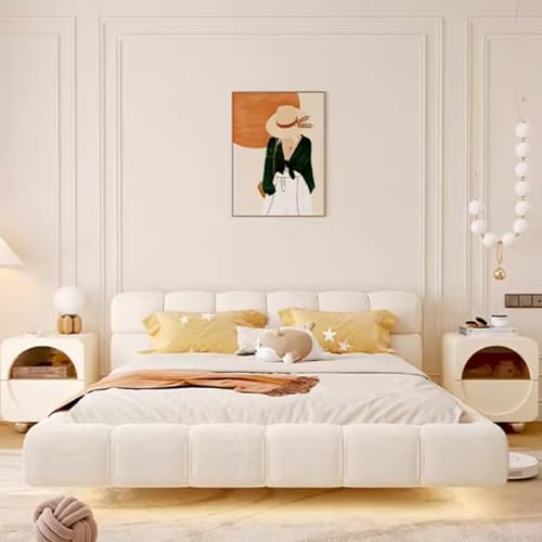 Modern Nightstand with Storage, Stylish Bedside Table with Stainless Steel Legs, Versatile Side Cabinet for Bedroom & Living Room, Compact Design for Small Spaces