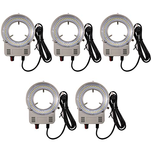 Microscope industriel avec source lumineuse 48 LED à luminosité réglable pour soudure