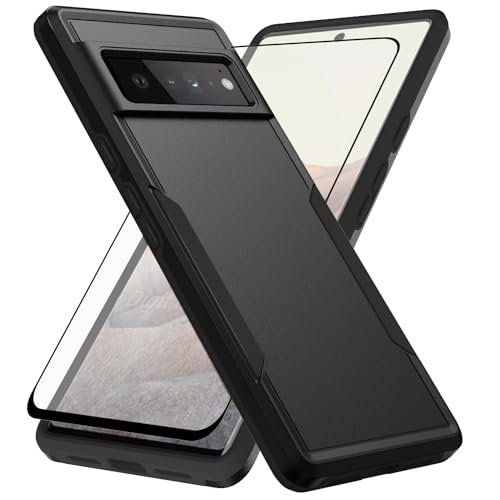 Coque Google Pixel 6 Pro Asuwish avec protection d'écran en verre trempé intégrale fine