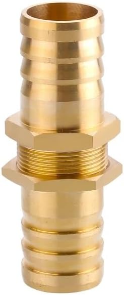 10pcs Connector Copper Air Fuel Water Tube Brass Pipe Fitting Barbed Joint Coupler For 4mm 5 6 8 10 12(BT-PM,14mm (10pcs)) Plumbing Fittings