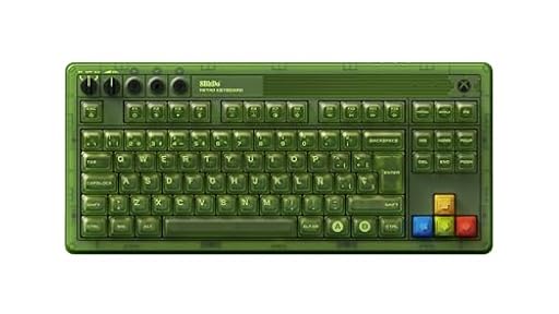 8Bitdo Retro 87 Mechanical Keyboard with RGB Backlight, Bluetooth/2.4G/USB-C Hot Swappable Wireless Gaming Keyboard for Windows and Android - Xbox Edition - Spanish ISO Layout | Ya disponible en tu tienda friki favorita! En mundofriki.es!