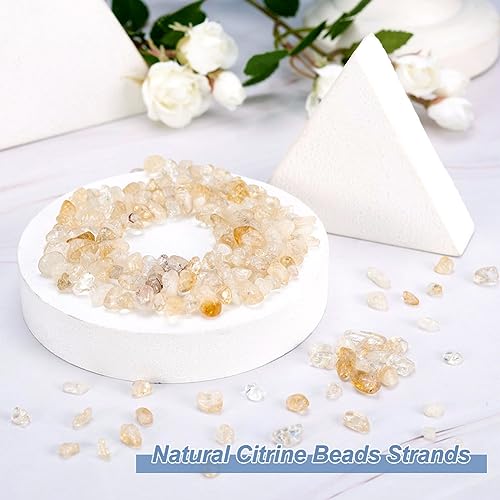 Cheriswelry Citrine Bead Chips Strand 5~8mm Tumbled Gems Healing Chakra Crystals 34 Inches for Jewellery Necklace Bracelet Earring Making - Image 3