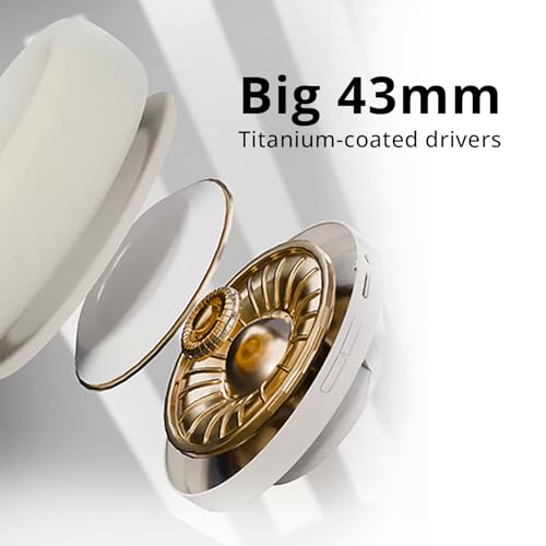 Image of Wireless Headphones Bluetooth 6.0 | 50H Playtime Over-Ear Headset with 43mm Titanium Drivers | 3 Sound Modes, 35ms Low Latency Gaming Mode, AI ENC Mic | Deep Bass Stereo Headphones (Black)