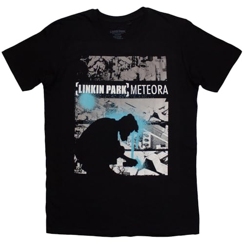 Linkin Park Men's Meteora Drip Collage T-Shirt Black Large | Officially Licensed Merchandise