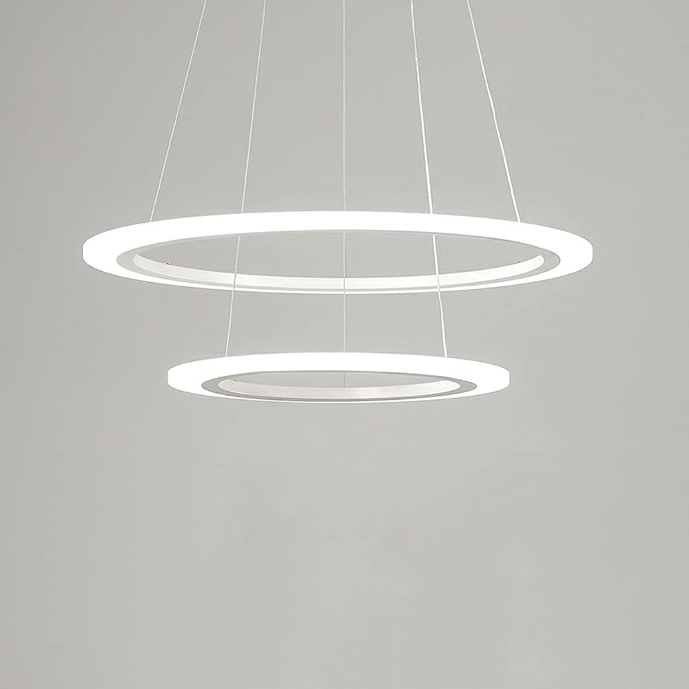 Lustre LED moderne en métal et acrylique au fini haut de gamme