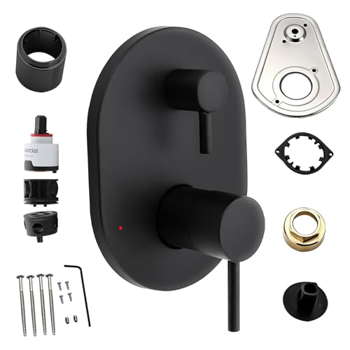 Kit de recambio para válvula de ducha UT3290BL en negro mate compatible con Moen Align M-CORE 3-Series, grifería de ducha de 2 manijas, incluye cartucho 1213 para válvulas Moen U232 U362 M-CORE miniatura 1