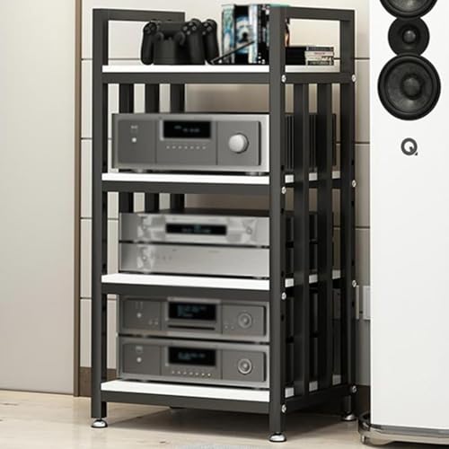 Meuble multimédia AV 4 niveaux pour rack audio HiFi de studio - 2