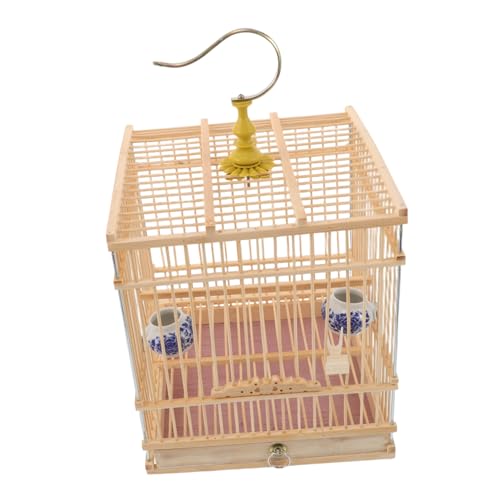 Cage à oiseaux carbonisé rectangulaire VICASKY avec plateau amovible - 2