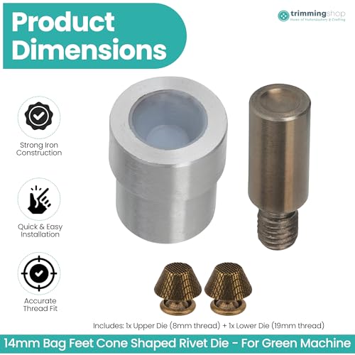 Outil de presse à main matrice de rivets champignon 14mm bricolage