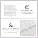 Homechoice Decor White Seersucker Tufted Comforter Set - 3 Pieces Boho King Size Bedding Set, Farmhouse All-Season Bed Set, 100% Polyester Microfiber, Breathable and Lightweight, Machine Washable
