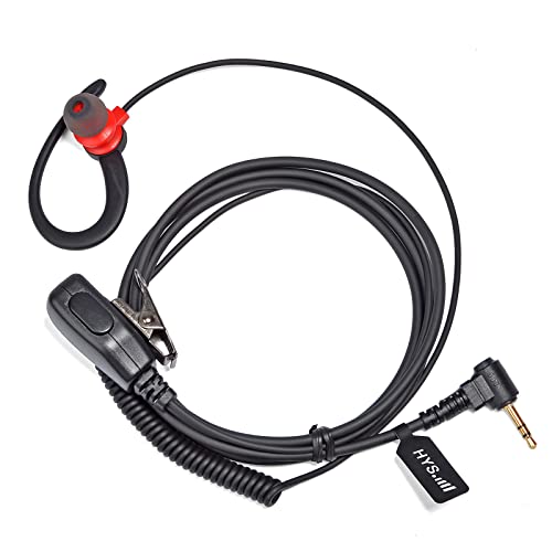 Hys 2.5Mm 2-Way Radio Headset, G Shape Earphone With Ptt Microphone, Walkie Talkie Earpiece For Motorola Talkabout T200 T400 T600 T800 T260Tp Mh230R Mr350R Frs/Gmrs Talkabout Radios(Packing Of 2) #TOP7