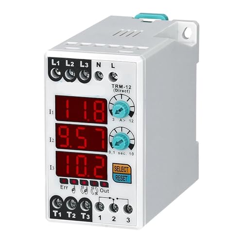 Relais de surcharge numérique TRM-12 pour protéger un moteur triphasé contre l'asymétrie