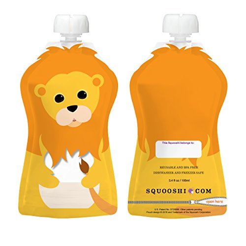 Squooshi Reusable Food Pouch | Sample Pack | 6 Pouches