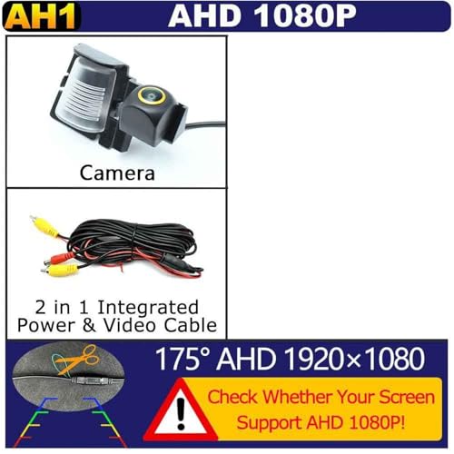Caméra de recul AHD 1080P Wrangler JK 2006-2015 objectif grand angle 170