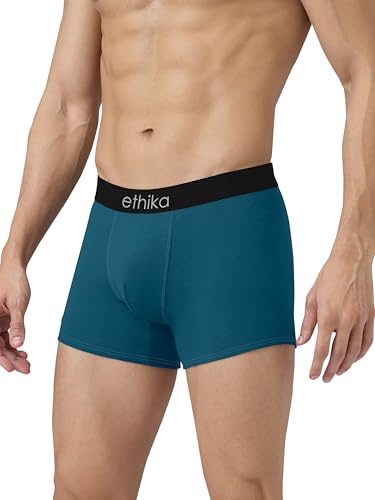Image of Ethika 3 Pack Men's Super Combed Cotton Underwear Trunks | Classic TruComfort Fit | Powered by ZincShield Anti-Bacterial Tech | Aerflo Breathability | 4-Way FlexStretch