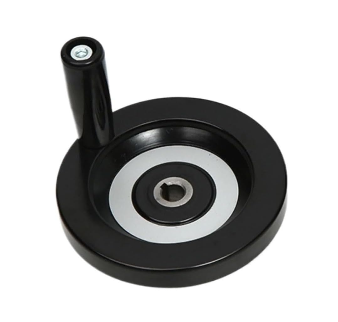 Aiuesvzxi One Color 1Pc Black Aluminum Alloy Bakelite Handwheel, Back Corrugated Handwheel For Milling Machine Lathe(63X10mm)