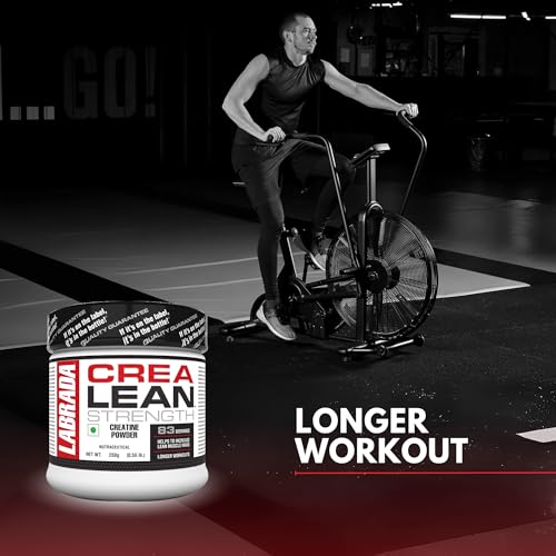 Labrada CreaLean Powder (Post Workout, Sustain longer workout, Muscle Repair & Recovery, 3g Creatine Monohydrate,For 83 Servings) - 0.55 lbs (250 gm)