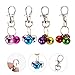 JOINPAYA Cat Bells 4Pcs Copper Pet Collar Bells with Keychain Pendant for Cat Training and Necklace Supplies Loud Jingle Sound Suitable for and Small Pets Random Color Random Color