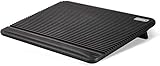 Laptop Cooling Pad, Coolertek USB Powered Laptop Cooler, 2 Blue Silent Big Fans, Height Adjustable Non-Slip Laptop Stand with Dual USB 2.0 Ports, Fits 11-17 Inch Notebook - Black (N2)