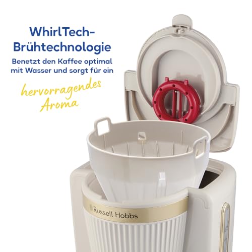 Russell Hobbs Filterkaffeemaschine Brontë, 1,25 l, 10 Tassen, Steingrau – Ansicht 6